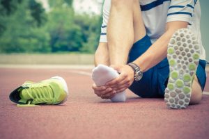 Going back to running too early might mean you sprain the ankle again